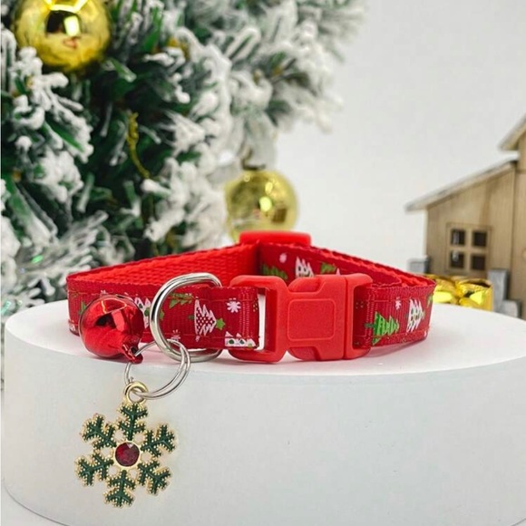 Christmas adjustable pet collar for small dogs and cats - Picture 1 of 1